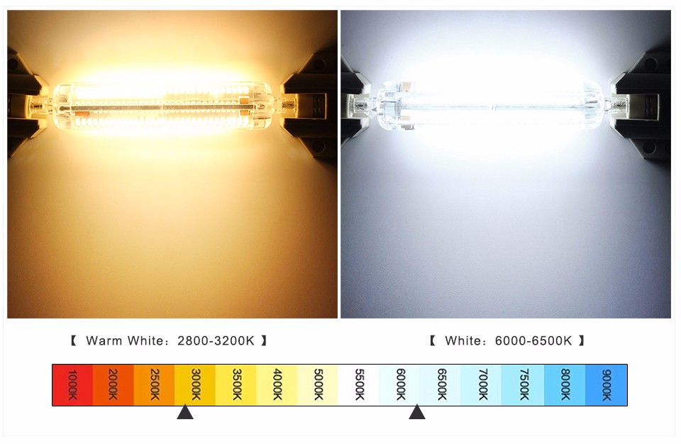 New R7S AC 220V led Flood Lights 10W 118mm 5W 78mm 360 degree lampadas led bulb Floodlights replace halogen spot light lamp