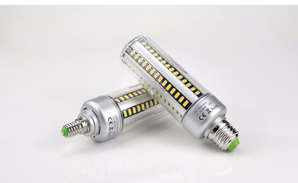 5W 7W 9W 12W 15W 18W 20W E27 E14 85 265V Aluminum LED spotlight 5736 SMD LED Corn Bulb spot light lamp better than 5730 5733SMD