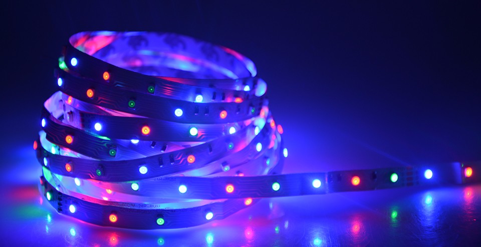 2835 3528 SMD 5M RGB led strip flexible strip light 24 44key IR remote controller DC12V 3A power adapter EU US plug