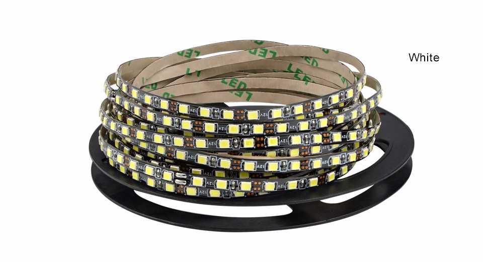 IP20 no waterproof 2835 SMD 5M 120 led m LED strip light 5mm PCB Narrow side 600LEDs DC 12V flexible LED tape warm white white