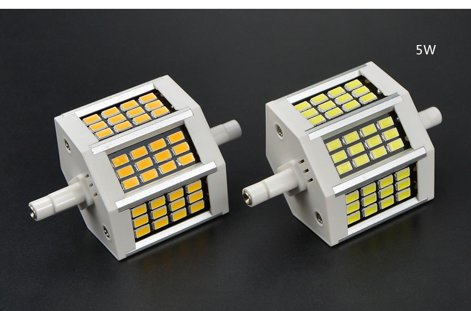 220V 5W 10W 13W 20W 78mm 118mm 135 189mm High lumen SMD 5736 LED R7S Horizontal Plug Light lawn lamp Floodlight Spot Bulb