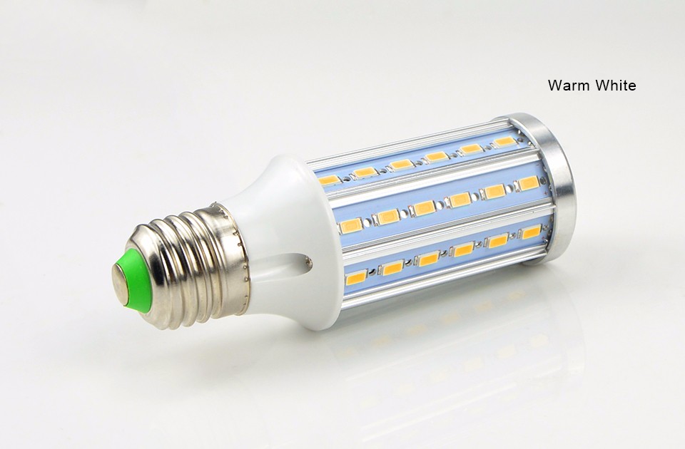 No Flicker Full Watt 15W E27 E14 85 265V 220V 110V 5730 SMD Aluminum Cooling High Power LED corn Bulb High Luminou light lamp