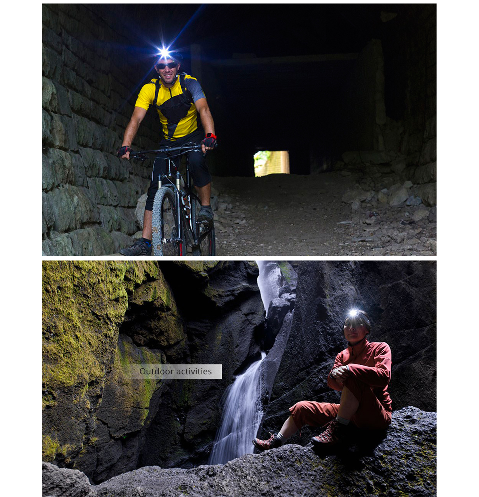 LED Headlight Flashlight CREE XM L T6 Waterproof Zoom LED Headlamp head lamp light Rechargeable EU Charge 2x 18650 Battery