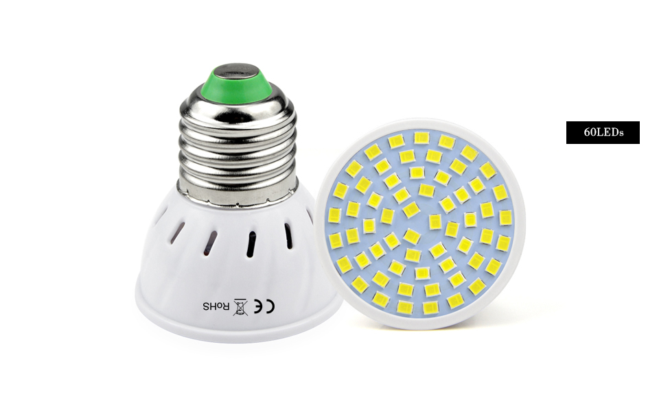 10Pcs E27 AC 220V LED bulb 5W 7W 9W Spot light 2835 SMD LED lamp Spotlight 48 60 80 LEDs For Down light home Energy Saving light