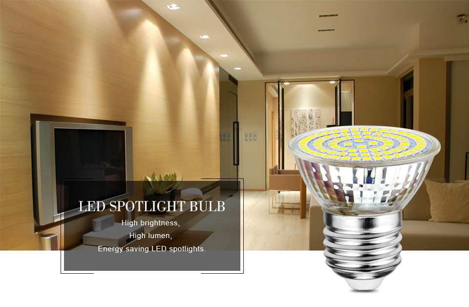 10Pcs E27 LED Spotlight AC 220V 5W 7W 9W Led bulb lamp 40 60 80 LEDs Glass LED Energy Saving Lamp Cup Shape Spot Light