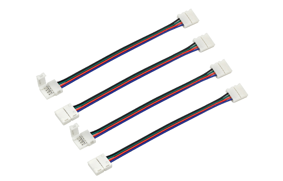 5Pcs 4Pin 10mm 5050 SMD RGB LED Strip light accessories for SMD 5050 RGB tape ribbon lamp