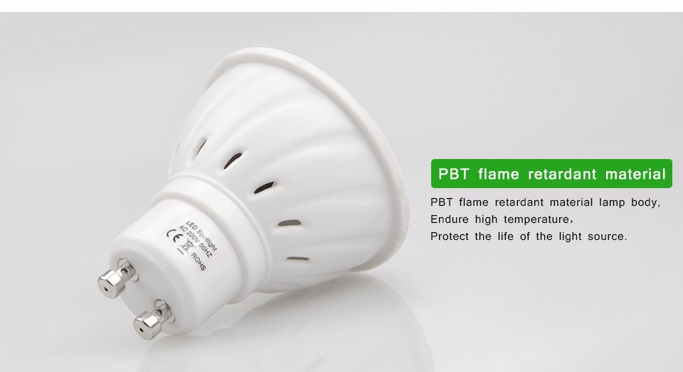 10Pcs Brighter GU10 LED lamp Spotlight Bulb 220V 60LEDs 27LEDs 80LEDs light For Hallway Kitchen light Replace CFL 5W 9W 12W 15W