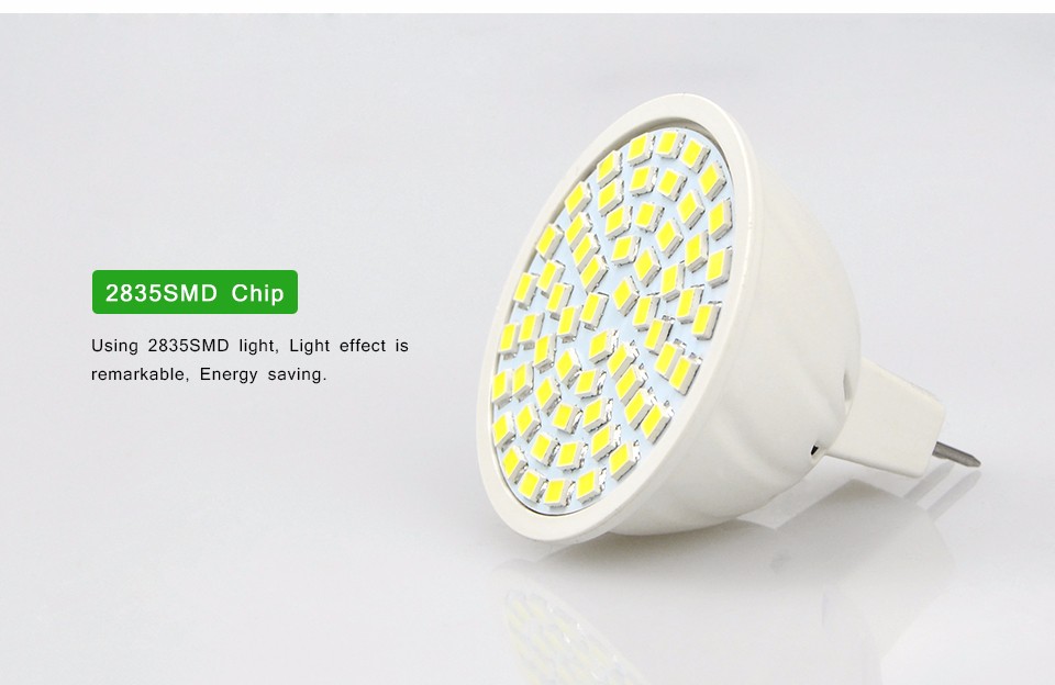 220V MR16 GU5.3 led lamp 2835 5730 SMD 27led 60led 80led LED Spotlight Bulb For Spot light Down light Replace CFL 4w 5w 9w 10w