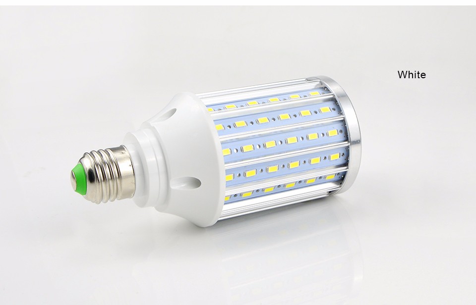 Real watt 25W 108LEDs E27 85 265V 220V 110V 5730 SMD LED corn Bulb light LED long life lamp No strobe For the home garden lights