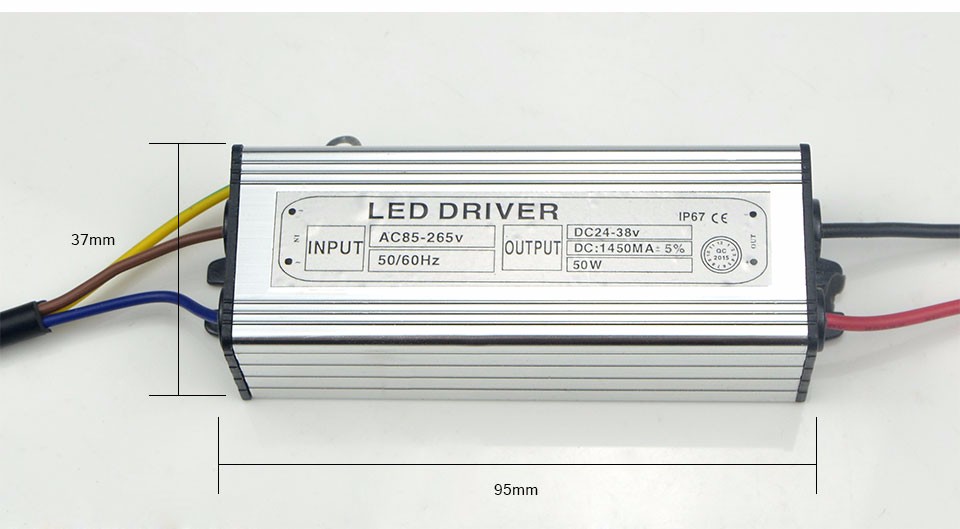 1X 85V 265V AC To DC 24V 38V light Transformer Adapter For 10W 20W 30W 50W LED lamp Chip Power Driver Floodlight Spotlight Bulb