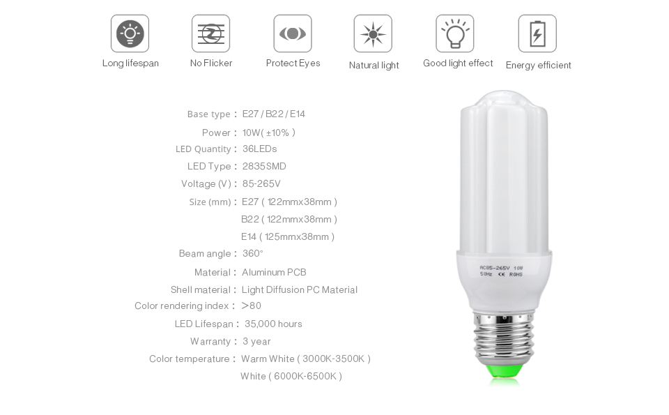 4pcs No flicker 10W LED Bulb 85 265V 220V 110V E27 E14 B22 2835 SMD LED lamp LED light diffusion lampshade Lampada LED Bombillas