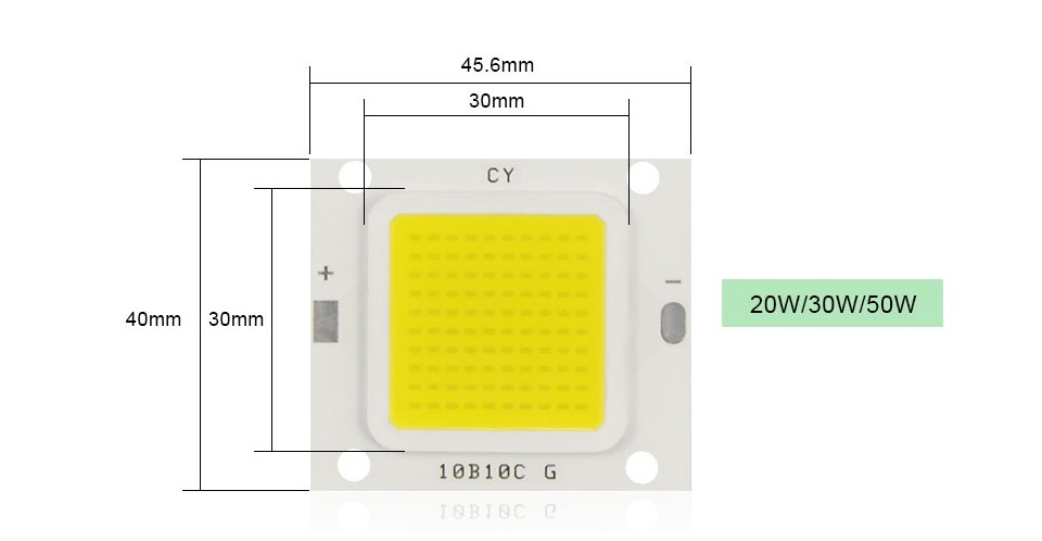 Full watt 20W 30W 50W COB Integrated Chip lamp Beads Power Driver Lighting Transformers For LED Floodlight Spotlight Bulb Lawn