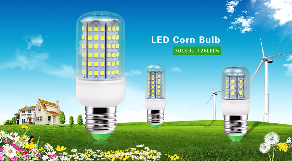 A Long life 2835 SMD LED night light LED corn light bulb 30 36 48 56 69 89 102 LED E27 220V Replace CFL 7W 12W 15W 20W 25W
