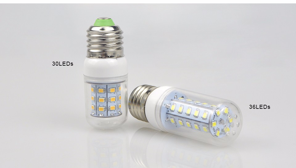 220V LED spot light E27 2835 SMD 30 48 56 69 89 102 126 LED Corn Bulb Spotlight Replace CFL 7W 9W 12W 15W led lights for home