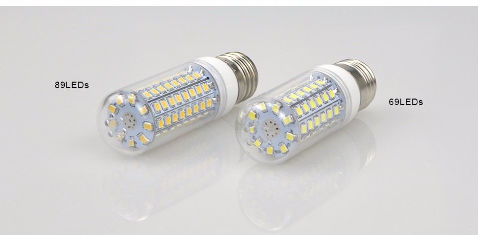 A Long life 2835 SMD LED night light LED corn light bulb 30 36 48 56 69 89 102 LED E27 220V Replace CFL 7W 12W 15W 20W 25W