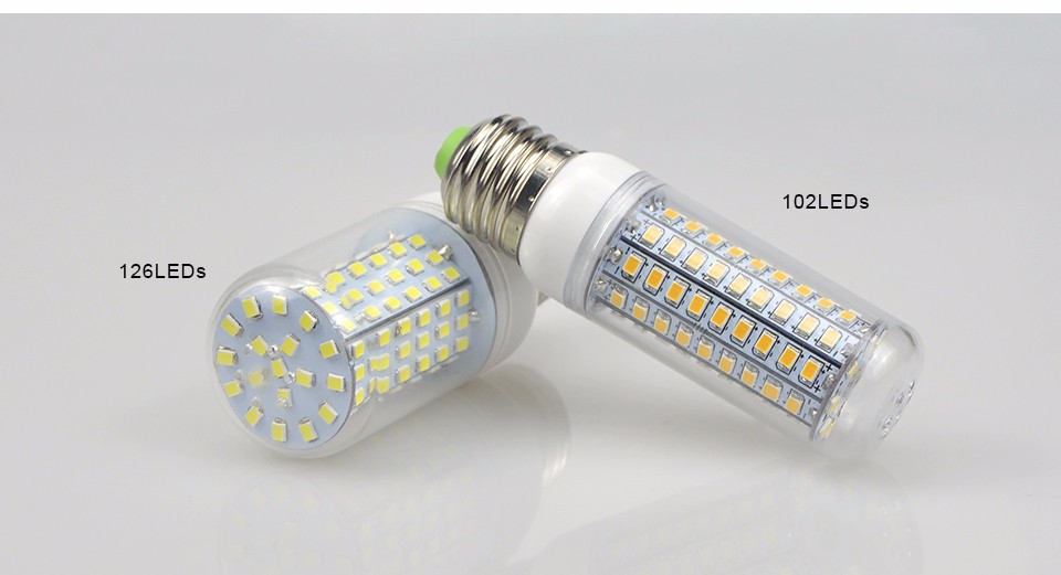 220V LED spot light E27 2835 SMD 30 48 56 69 89 102 126 LED Corn Bulb Spotlight Replace CFL 7W 9W 12W 15W led lights for home