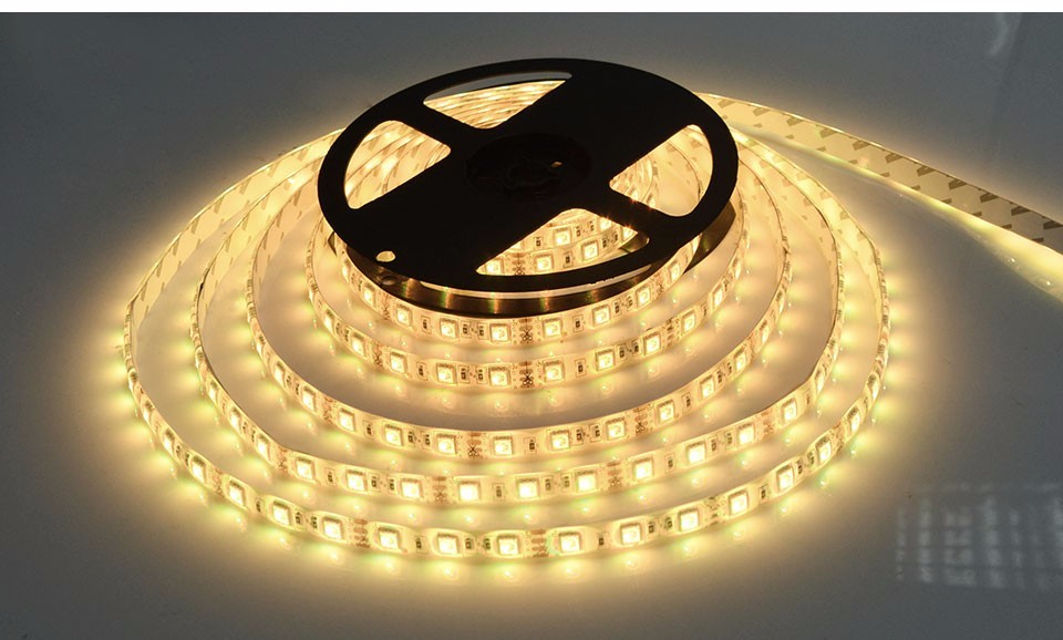 IP65 Waterproof 5M 5050 RGB white warm white Red Green Blue LED Strip Light DC 12V 300LEDs Flexible light String Ribbon