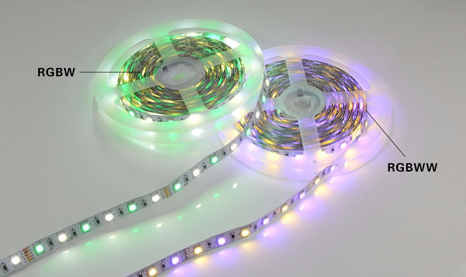 5M No waterproof 5050 SMD LED Strip light DC12V 60 LED M RGB White RGB Warm White Flexible lamp Tape Ribbon For Indoor Decor