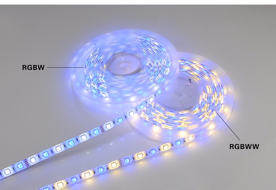 Waterproof IP65 5M RGBW RGBWW 5050 SMD LED strip Light DC12V 300LEDs LED Flexible strip Light RGB White RGB Warm white