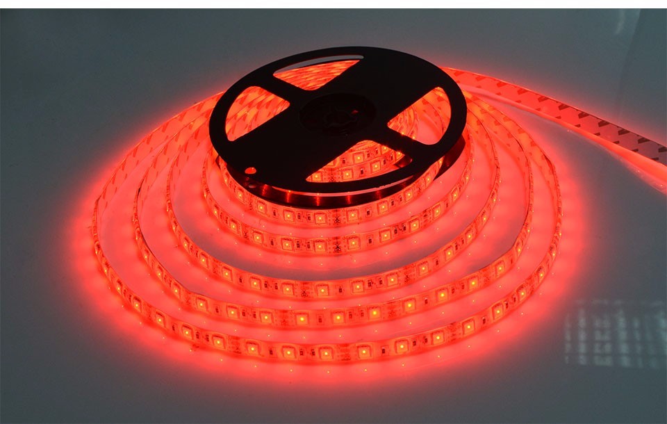 300LEDs IP65 Waterproof DC12V 5M SMD 5050 LED Strip Light Flexible LED string Light RGB Home brighter than 5630 3528 2835 chip