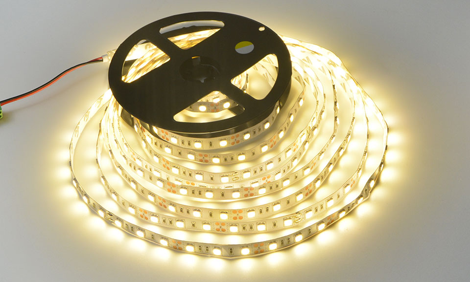 DC 12V 5M 5050 SMD Not waterproof RGB LED Strip Light 5630 SMD LED String 2835 SMD LED Lamp Tape Ribbon Decoration Home lighting