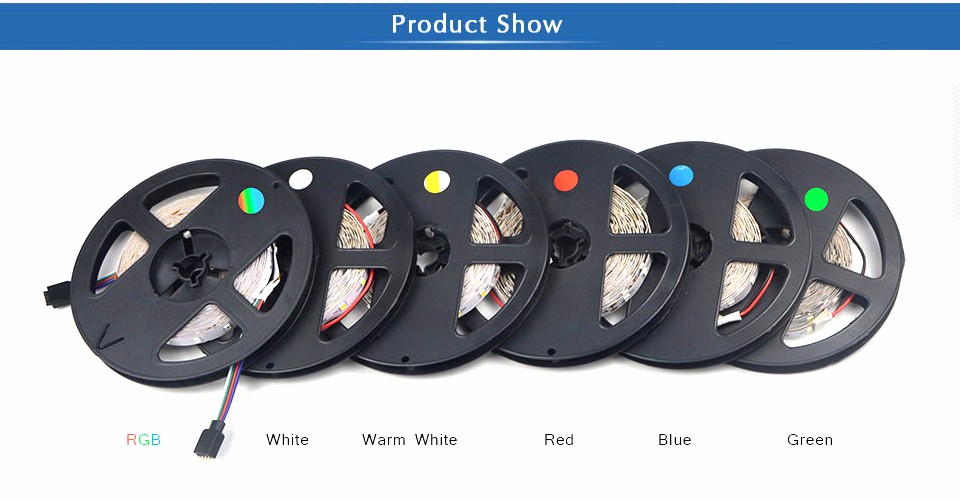 5M DC12V SMD 2835 3528 SMD LED Strip Light Tape warm white no Waterproof Flexible Lights decor lamp LED power supply adapter