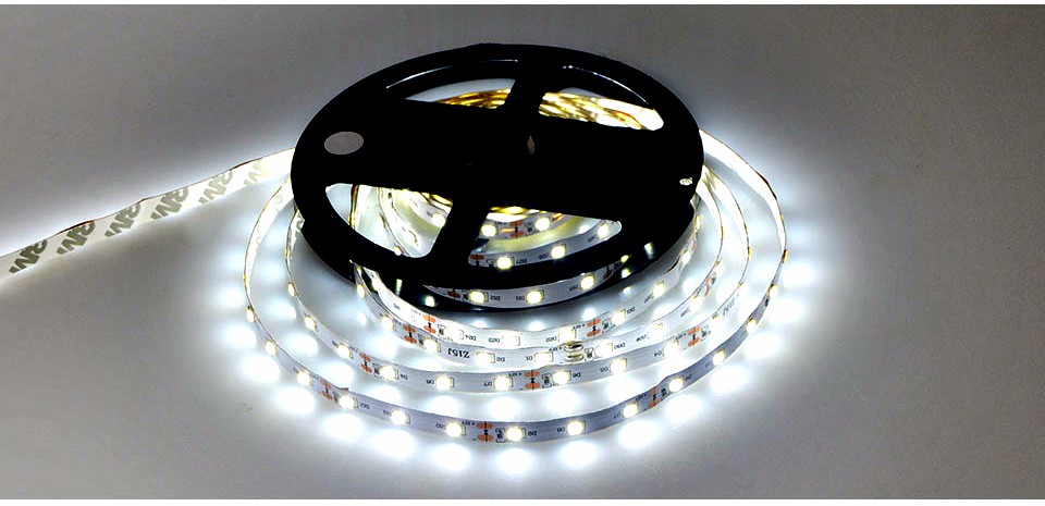 5M DC12V SMD 2835 3528 SMD LED Strip Light Tape warm white no Waterproof Flexible Lights decor lamp LED power supply adapter