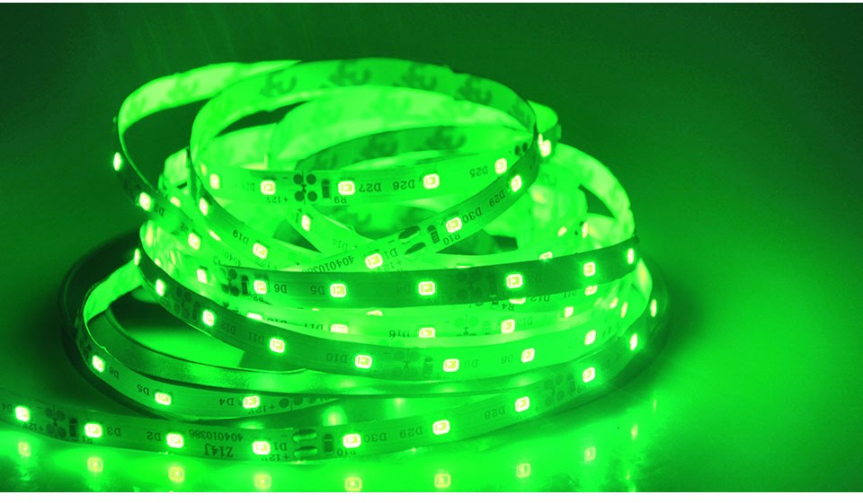 5M DC12V SMD 2835 3528 SMD LED Strip Light Tape warm white no Waterproof Flexible Lights decor lamp LED power supply adapter