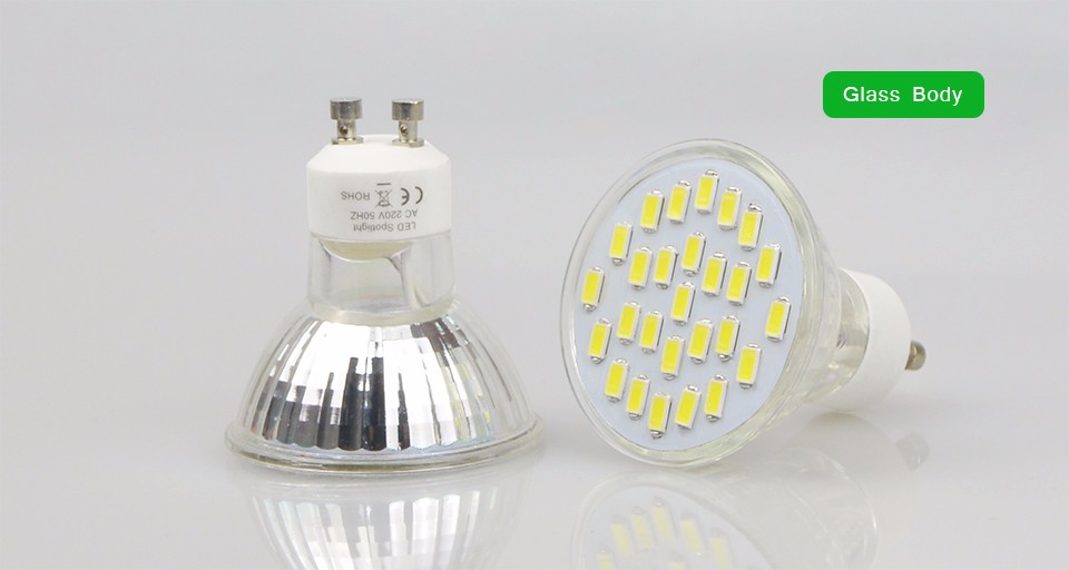 Super Bright GU10 LED spotlight Bulbs 220V 110V 7W E27 5730 SMD LED lamp Lampada Ampoule LED Light Spot light Candle Luz