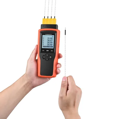 YET-640L Data Record Multi-point Calibration K Probe Type Four Channel Industrial High Accuracy Digital Thermometer Instrument