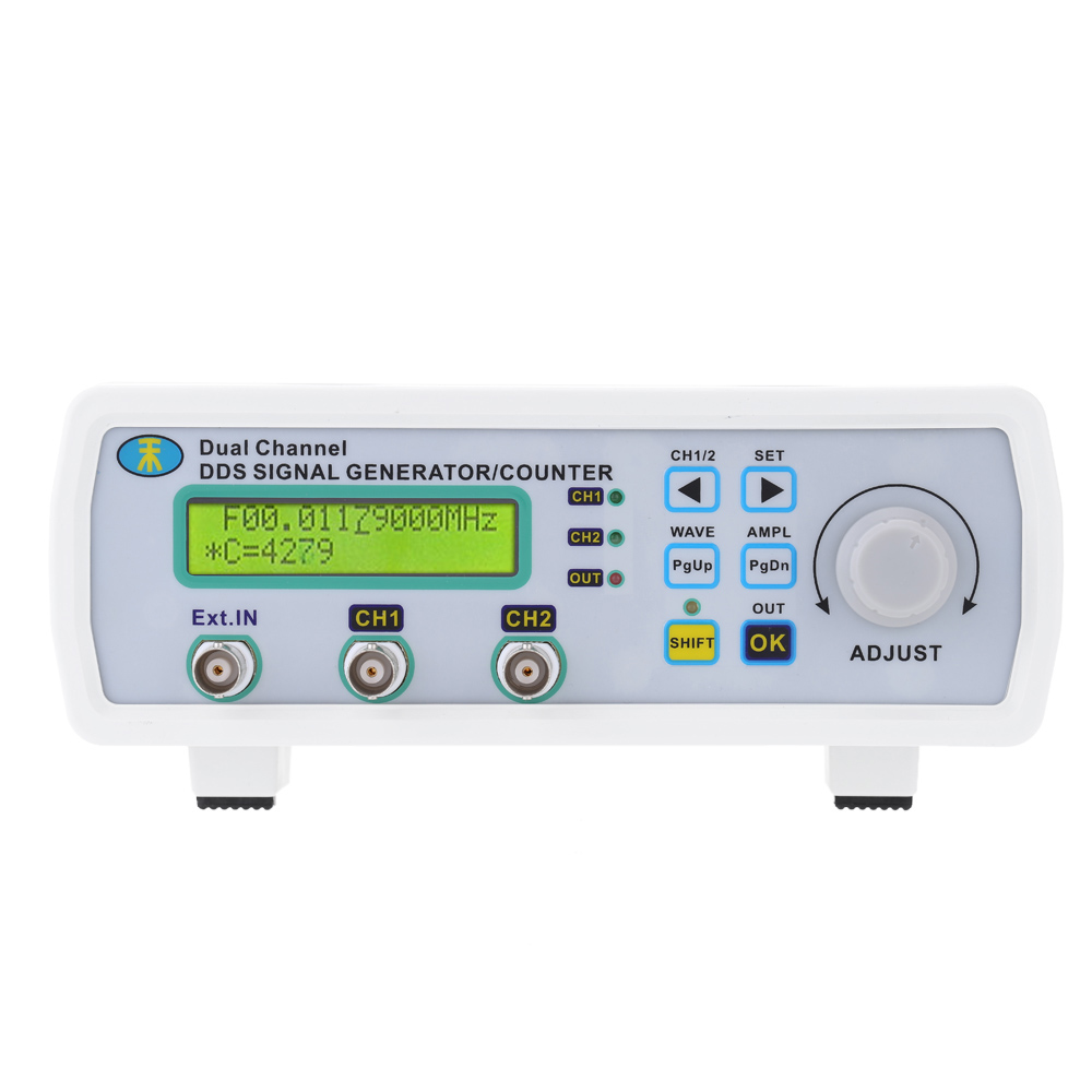 Mini DDS Function Signal Source Generator Digital Signal Generator Dual channel Arbitrary Waveform Frequency Meter200MSa s 25MHz