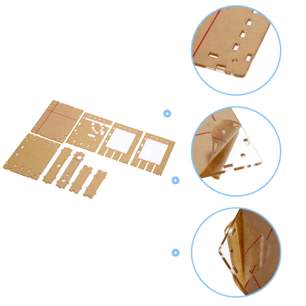 DSO138 2.4 TFT Handheld Pocket size Digital Oscilloscope Kit SMD Soldered + Acrylic DIY Case Cover Shell for DSO138