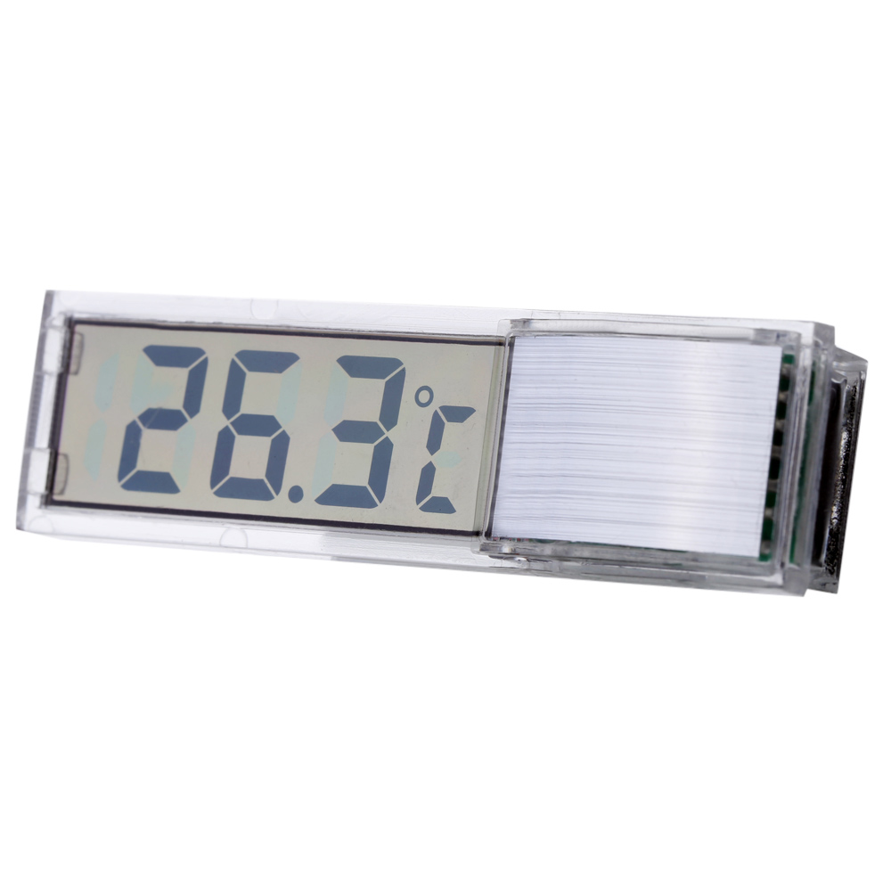 Mini Transparent Thermometer Digital LED Temperature Meter Thermometer for Aquarium Fish Tank Diagnostic tool Silver Gold