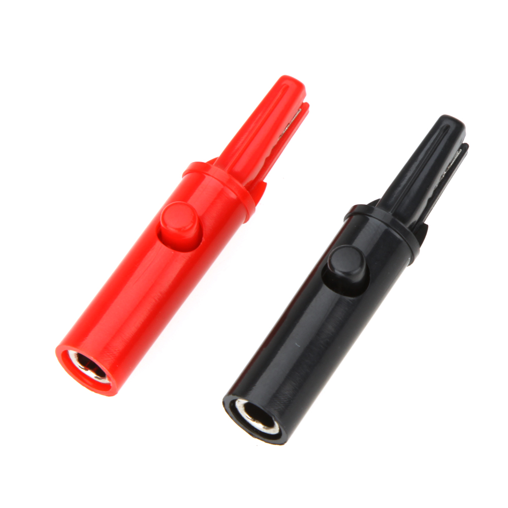 Professional Aligator Clip for Multimeter Push Button Type Full Protective Alligator Clip Multimeter Electronic Diagnostic tool