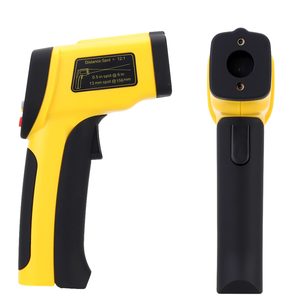 Precision Digital Infrared Thermometer Double Laser Non contact IR Hygrometer Temperature Tester Diagnostic tool 50~1050 Degrees