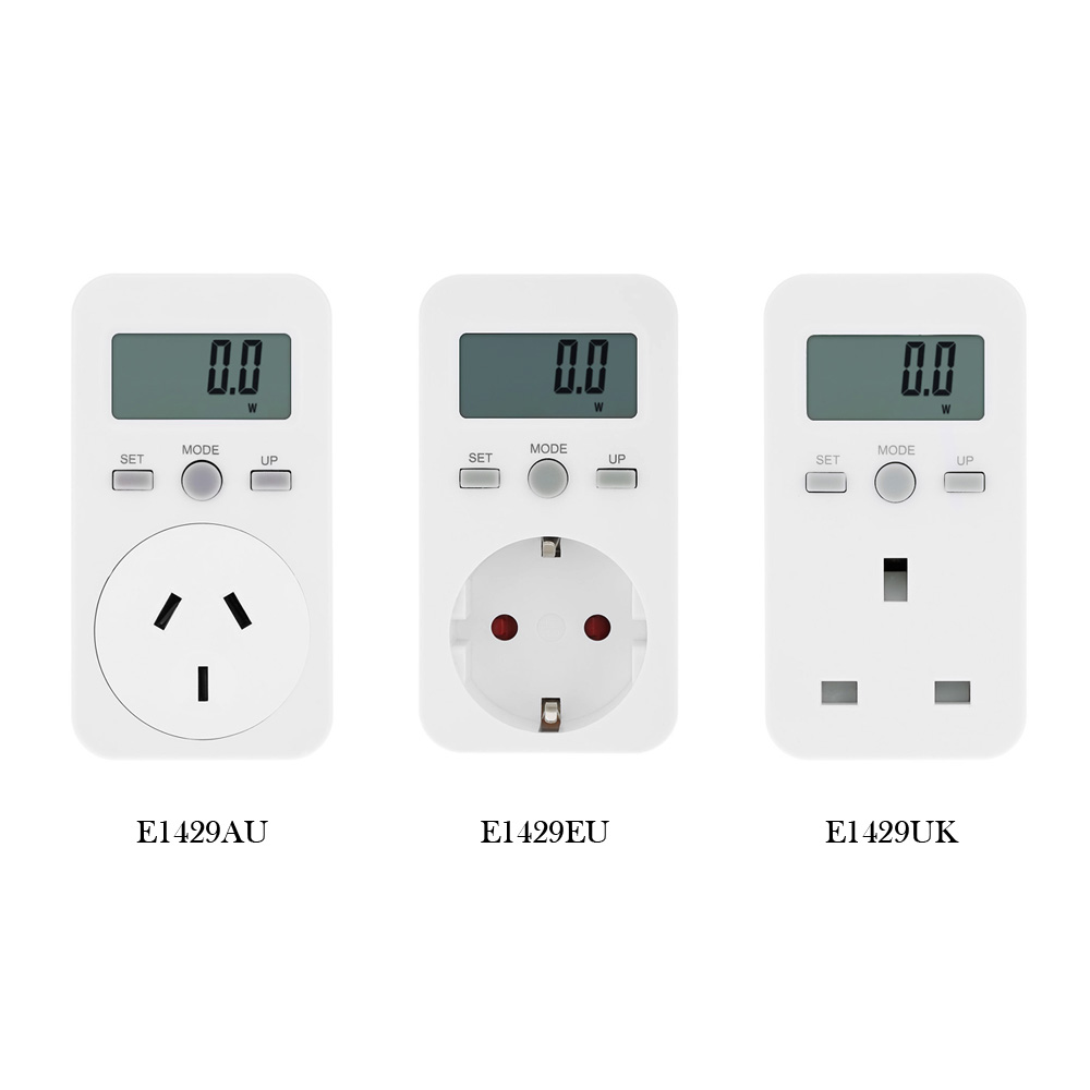 EU US UK Plug Plug in Digital wattmeter LCD Energy Monitor Power Meter Electricity Electric swr meter Usage Monitoring Socket