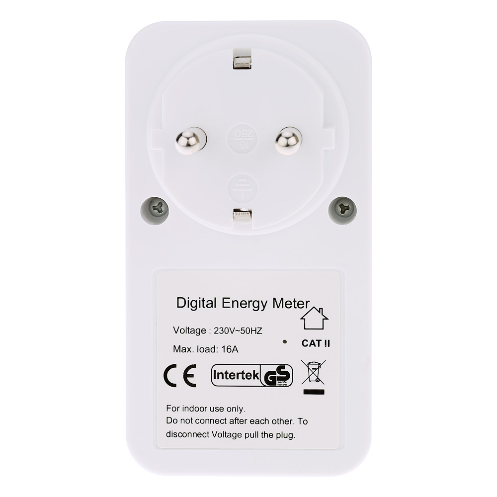 EU US UK Plug Plug in Digital wattmeter LCD Energy Monitor Power Meter Electricity Electric swr meter Usage Monitoring Socket