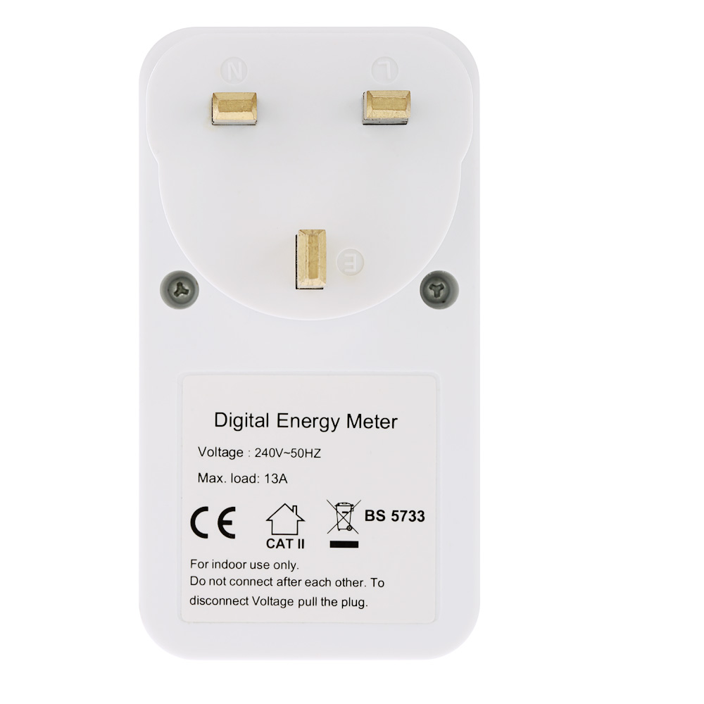 EU US UK Plug Plug in Digital wattmeter LCD Energy Monitor Power Meter Electricity Electric swr meter Usage Monitoring Socket