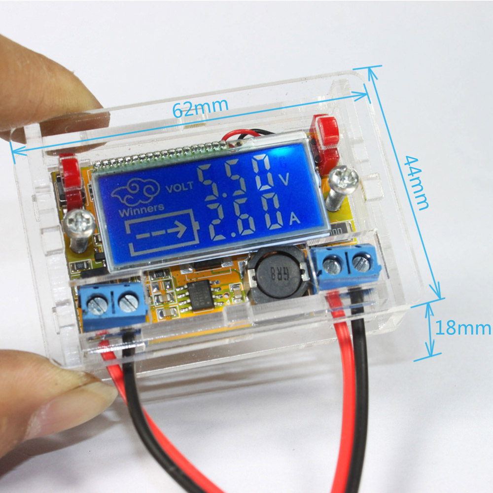 STN LCD Adjustable Power Step down Module DC DC Stepdown Charge DIY Kit LED Driver for Voltmeter Ammeter Peak Current Adjustment