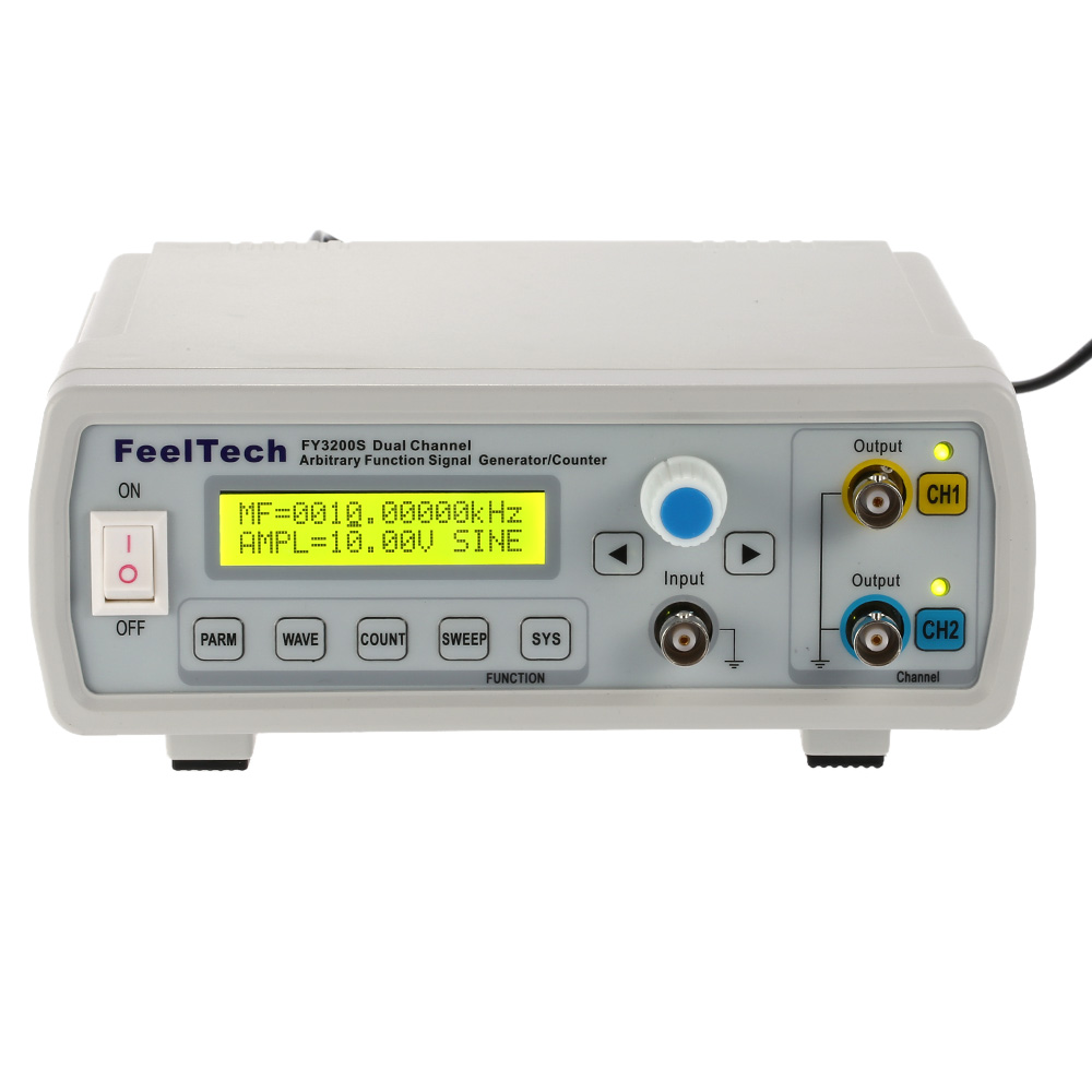 High Precision Digital DDS Function Signal Source Generator Arbitrary Waveform Pulse Frequency Meter 12Bits 24MHz Dual channel