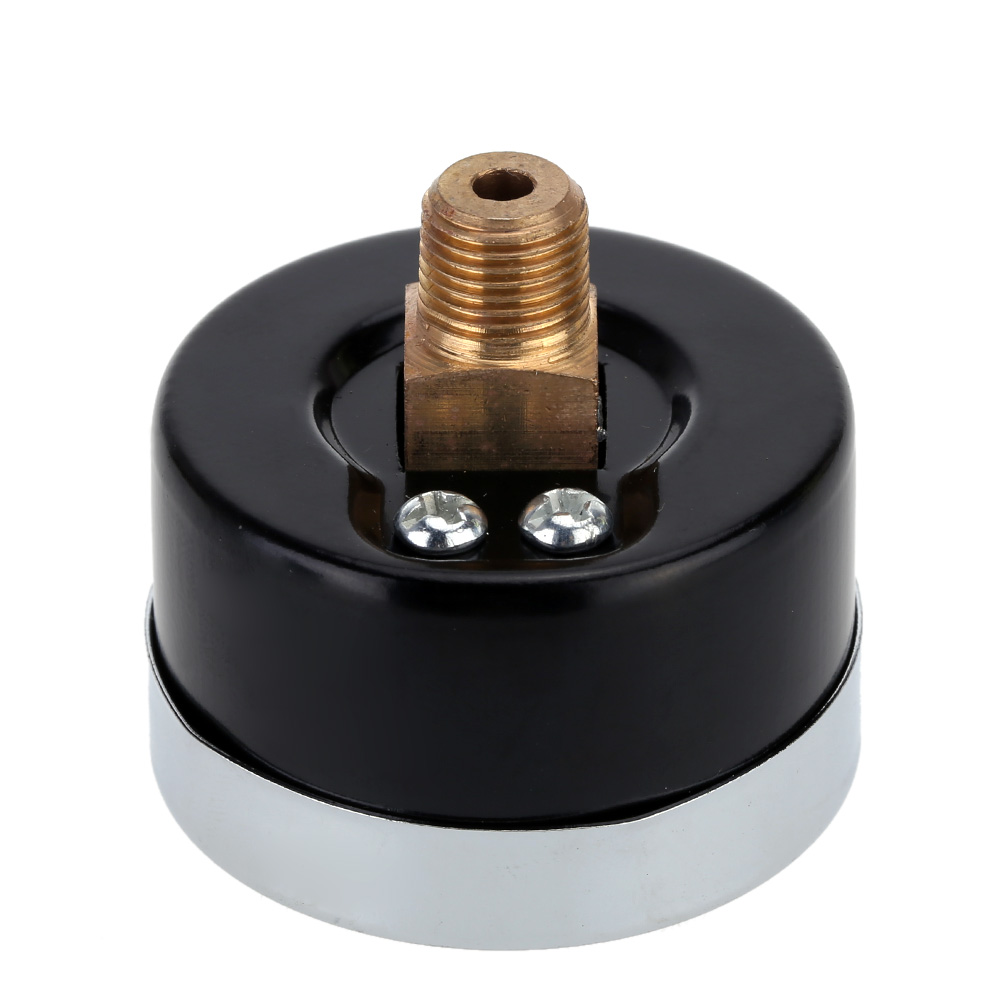 1 8 NPT Mini Pressure Gauge Air Compressor Hydraulic Vacuum Gauge Manometer Pressure Tester 0 60 PSI Back Mount 1.5 Dial Plate
