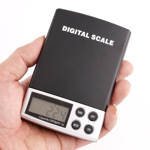 Professional 2000g 0.1g Digital Scale Pocket Electronic Jewelry Diamonds Scale Mini Weighing Scales Weight Balance LCD Display