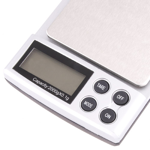 Professional 2000g 0.1g Digital Scale Pocket Electronic Jewelry Diamonds Scale Mini Weighing Scales Weight Balance LCD Display