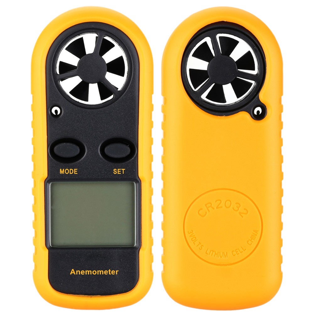 Portable Digital Anemometer Handheld Electronic Wind Speed Air Volume Measuring Meter LCD Display with Backlight