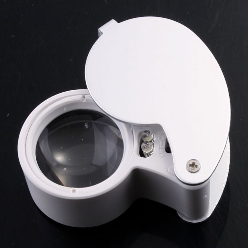 LED 6 shaped Jewelry Magnifier Portable Jewellery Magnifying Glass with Light Magnifying Lens Excellent Watch Loupe