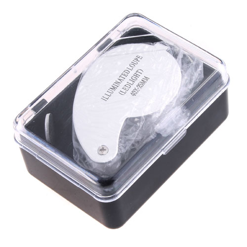 LED 6 shaped Jewelry Magnifier Portable Jewellery Magnifying Glass with Light Magnifying Lens Excellent Watch Loupe