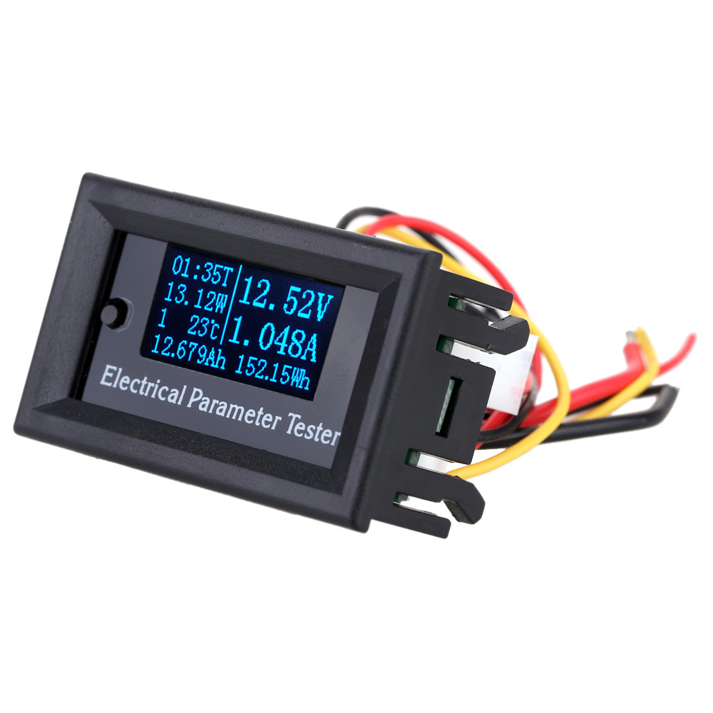 OLED Multi functional Wattmeter 7 in 1 Electrical power meter Parameter Meter Voltage Current Time Capacity Temperature Tester