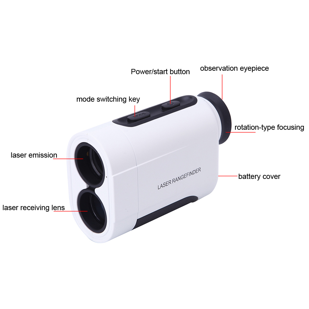 New 600m 6X Handheld Monocular Telescope Laser Rangefinder Laser Distance Meter Golf Hunting Range Finder Angle Height Measurer