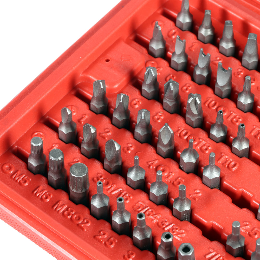 100pcs set Professional Screwdriver Bits Set Sturdy Chrome Vanadium Steel Screwdriver Head Set Torx Hex Bit Set with Case