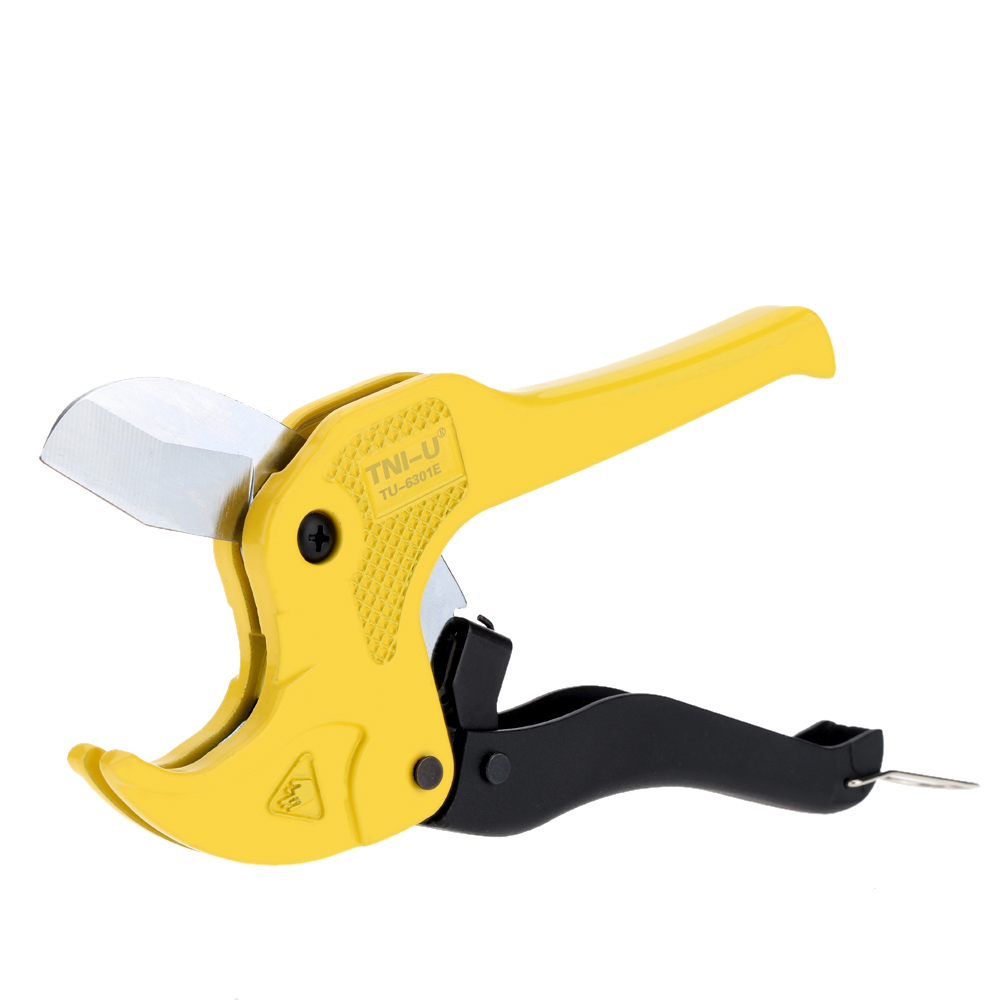 Brand TNI U TU 6301E Dual Colors Pipe Cutter Handle Cutting Tool Ratcheting PVC Pipe Cutter Plier Plastic Pipe and Tubing Cutter